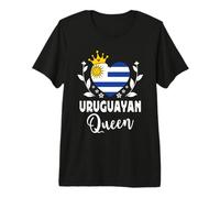 Uruguayan Queen Uruguay Flag Proud Uruguayan Woman Camiseta Premium