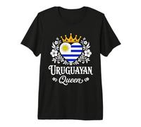 Uruguayan Queen Uruguay Flag Proud Uruguayan Woman Camiseta Premium