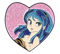 Urusei Yatsura Anime Manga Love Heart 1.8" Pin Pin Insignia esmaltada, 1.8 Inches, Esmalte, Esmalte