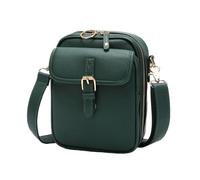 Urvashi Crossbody Leather Bag, Anti Theft Crossbody Bag Women with 10 Card Slots, RFID Crossover Purse for Shopping,Travel (Green)