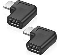 URWOOW Adaptador de extensión de 90 Grados USB C Tipo C Macho a Hembra, ángulo Derecho e Izquierdo 90 Grados USB-C USB 3.1 Tipo C Macho a Hembra