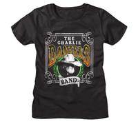 URYSDPOWUS Charlie Daniels Band Leaf Wreath Women's Women's T Shirt American Country Music