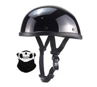 URYWTXY Vintage Casco Moto Alemán Estilo, Jet Cascos Abiertos Retro, Gorra Mujer Hombres Adultos con Hebilla de Liberación Rápida Ajustable, Scooter Crucero Bicicleta, Aprobados ECE/Dot