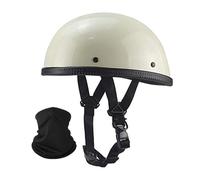 URYWTXY Vintage Casco Moto Alemán Estilo, Jet Cascos Abiertos Retro, Gorra Mujer Hombres Adultos con Hebilla de Liberación Rápida Ajustable, Scooter Crucero Bicicleta, Aprobados ECE/Dot