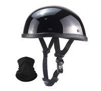 URYWTXY Vintage Casco Moto Alemán Estilo, Jet Cascos Abiertos Retro, Gorra Mujer Hombres Adultos con Hebilla de Liberación Rápida Ajustable, Scooter Crucero Bicicleta, Aprobados ECE/Dot