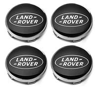 URYYRIT Tapas Centrales Cubos de Automóviles, para Land Rover, 60 Mm, Cubierta Decorativa Impermeable A Prueba Polvo Ruedas, Centro Rueda Adhesivo con Emblema de Logotipo, Accesorios Exteriores