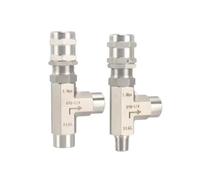 URZQCKGLK Válvula de Seguridad con Resorte Ajustable Acero Inoxidable 316L, 1/4", 3/8" y 1/2" (Codo 90 Grados, Hembra a, 6000)(Npt-CP 2200-3000,0.5 Inch)