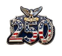 Us 250th Anniversary Commemorative Brooch, Us 250th Anniversary Badge Button Pins, 1776-2026 Historic Celebration Brooch, Acrylic Emblem Lapel Button Brooches (#D)
