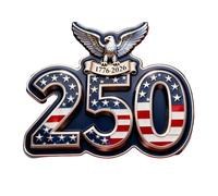 Us 250th Anniversary Commemorative Brooch, Us 250th Anniversary Badge Button Pins, 1776-2026 Historic Celebration Brooch, Acrylic Emblem Lapel Button Brooches (#C)