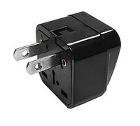 US Adaptador de Viaje para Enchufe Tipo A, UK/EU/ AU a US - Funciona con Enchufes Eléctricos en Estados Unidos, China, Canadá, Japón, México, Brasil, Vietnam y Tailandia ect.