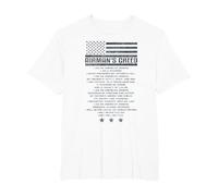 US Airman's Creed Military Ethos Código de la Fuerza Aérea Camiseta, Hombre Tallas Grandes, Blanco, 3X Alto