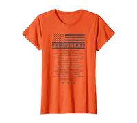 US Airman's Creed Military Ethos Código de la Fuerza Aérea Camiseta, Mujer, Naranja, 3XL
