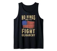 US America No Kings Oligarchy 4th of July Patriotic Vintage Camiseta sin Mangas