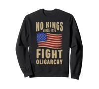 US America No Kings Oligarchy 4th of July Patriotic Vintage Sudadera