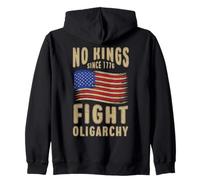 US America No Kings Oligarchy 4th of July Patriotic Vintage Sudadera con Capucha