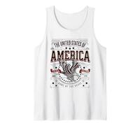 US American Eagle - Bandera Americana Patriot USA para Hombre Camiseta sin Mangas