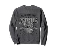 US American Eagle - Bandera Americana Patriot USA para Hombre Sudadera