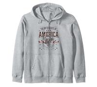 US American Eagle - Bandera Americana Patriot USA para Hombre Sudadera con Capucha
