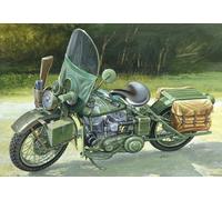 US Army WWII Motorcycle Plástico Kit 1:9 Modelo Italeri