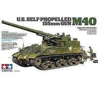 Us Autopropulsado M40 155Mm Cañón Tanque 1:35 Kit De Modelo De Plástico TAMIYA