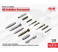 Us Aviación Armamento (100% Nuevos Moldes) 1:48 Kit De Modelo De Plástico ICM