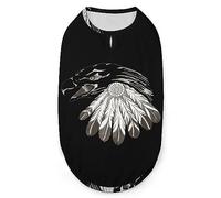 US Bald Eagle Feather Pets Shirt Chaleco Lindo Perro Tank Top Suave Sin Mangas Camiseta para Cachorro Kitty Gatos M