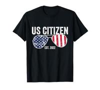 US Citizen EST 2022 Camisas Nuevos Ciudadanos Inmigrantes Americanos Camiseta