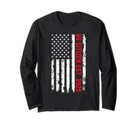 US Citizen EST 2025 Proud New American US Citizenship Flag Manga Larga
