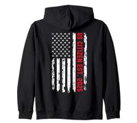 US Citizen EST 2025 Proud New American US Citizenship Flag Sudadera con Capucha
