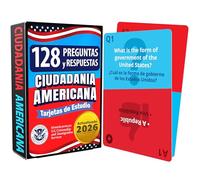US Citizenship Flash Cards 2024 to Study for The US Citizenship Test. Ciudadania Americana Spanish and English. 100 Flash Cards incluye Audios Online. USCIS 100 Preguntas y Respuestas.