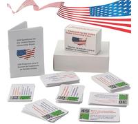 US Civic Test Flash Card 2025-100 USCIS Tarjeta flash de ciudadanía (preguntas y respuestas) Bilingüe Español Inglés Guía de Estudio de Naturalización US Civics Test Flash Cards Bilingüe Booklet Combo