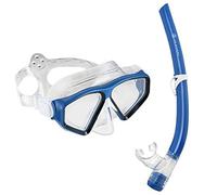 US.Divers Combo Tiki | Kit de Buceo para Adultos con máscara y Tubo con visión panorámica de 180°, protección UV, Lentes antiempañamiento y antifugas para excursiones acuáticas y esnórquel