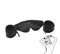 US-DXB Juego de Venda de Nailon Suave + muñequera para Juego Divertido en Pareja