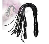 US-DXB Látigo de Cuero Multifuncional para Fiesta en casa 2 en 1 de Moda para Adultos amantes de la moda y accesorios únicos, Unisex, Marron, Mujeres, Hombres, Ambidiestro