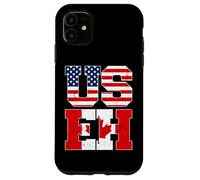 US Eh Leaf Canadian American Canada USA Flag Home Pride USEH Carcasa para iPhone 11
