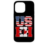 US Eh Leaf Canadian American Canada USA Flag Home Pride USEH Carcasa para iPhone 14 Pro MAX