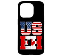 US Eh Leaf Canadian American Canada USA Flag Home Pride USEH Carcasa para iPhone 15 Pro