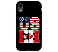US Eh Leaf Canadian American Canada USA Flag Home Pride USEH Carcasa para iPhone XR