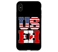 US Eh Leaf Canadian American Canada USA Flag Home Pride USEH Carcasa para iPhone XS MAX