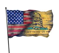 Us Flag Dont Tread On Me Flag 3x5 Feet OutdoorIndoor Retirement Decoration Family America Flag Translucent Single Side Banner S
