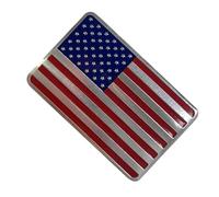 US Flag Metal Car Emblem | 3D Patriotic Vehicle Badge Decal | American Flag Car Sticker Decor | Auto Exterior Emblem | Veteran Patriotic Gift for Men Dad Husband SUV Truck RV Sedan Daily Drivi