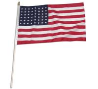 US Flag Store HUSA481218HF USA 48 Star 12 x 18 Stick Flag