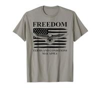 US Freedom Terms & Conditions May Apply American Flag Eagle Camiseta