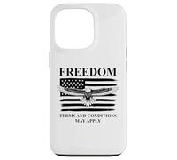 US Freedom Terms & Conditions May Apply American Flag Eagle Carcasa para iPhone 13 Pro