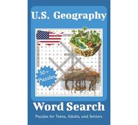 US Geography Word Search Book: Word Searches with Easy to Read Print about U.S. Complete Geography | 6x9 inches, 110 pages | 50+ puzzles... Gift for Travel, Vacations