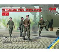 US Helicóptero Pilots (1960s-1970s) (100% New Moldes) 1 :3 5 Plástico Modelo Kit