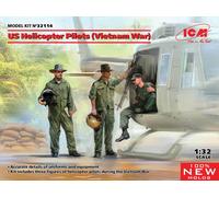 US Helicóptero Pilots (Vietnam) (100% New Moldes) 1 :3 2 Plástico Modelo Kit Icm