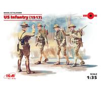 US Infantry (1917) (4 Figures) 1 :3 5 Plástico Modelo Kit Icm