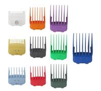 US! Juego de 10 protectores de cortadora Magetic para Limural K11S/Novah HCL-001/Surker K7S/K9C/K9S, reemplazo de guías de cortapelos codificadas por colores, longitud: 1/16 a 1 pulgada