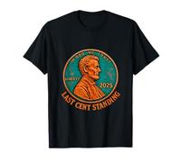 US Lincoln Penny Coin 2025 último centavo diseño de pie Camiseta